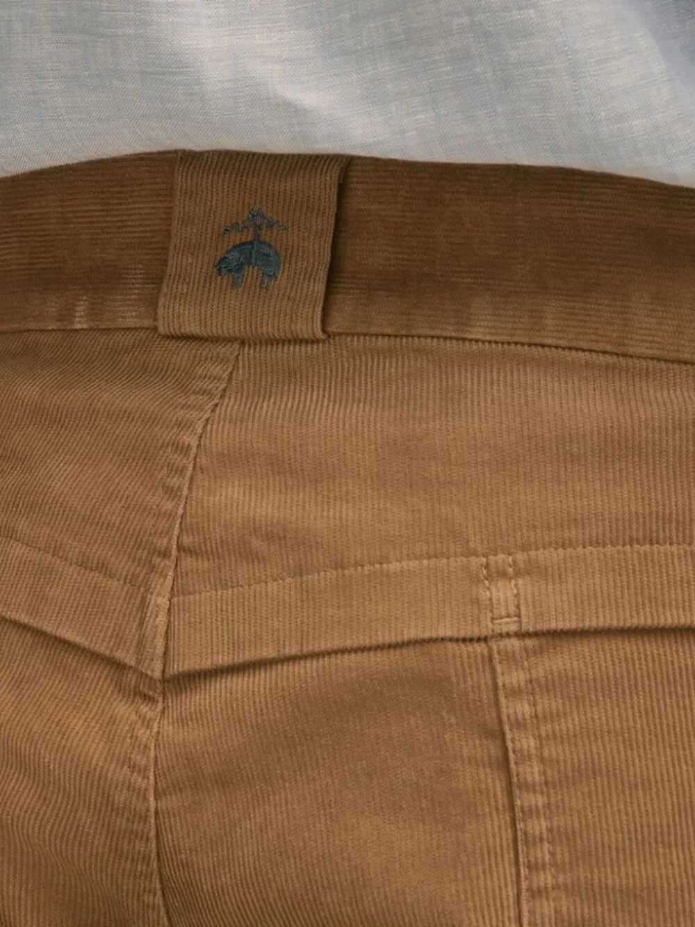 Brooks Brothers 6.5" Cotton Corduroy Camp Shorts Size 30 Medium Beige - Picture 5 of 5